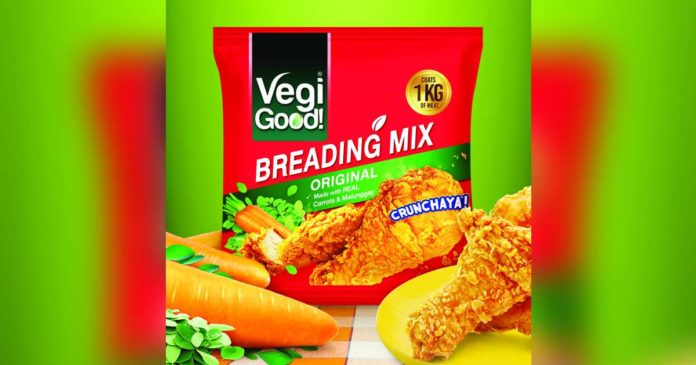 Universal Robina Corporation enters the cooking aid category with VegiGood!, a breading mix made with real carrots and malunggay.