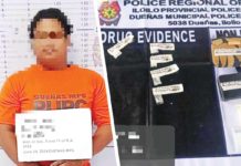 Traffic enforcer alias “Atan” was caught in a drug buy-bust operation on Saturday, June 29. Lambunao police seized P41,00 worth of suspected shabu. IPPO PHOTOS