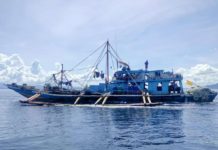 This “super hulbot” illegal fishing boat was apprehended by the Provincial Bantay Dagat Task Force of Iloilo in Asluman, Carles. Danish seine fishing is illegal. It causes significant damage to seagrass beds and corals. PHOTO FROM DR. RAUL BANIAS