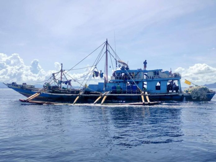 This “super hulbot” illegal fishing boat was apprehended by the Provincial Bantay Dagat Task Force of Iloilo in Asluman, Carles. Danish seine fishing is illegal. It causes significant damage to seagrass beds and corals. PHOTO FROM DR. RAUL BANIAS