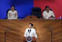 President Ferdinand “Bongbong” Marcos Jr. delivers his third State of the Nation Address at the Batasang Pambansa in Quezon City on Monday, July 22. PNA photo by Joan Bondoc