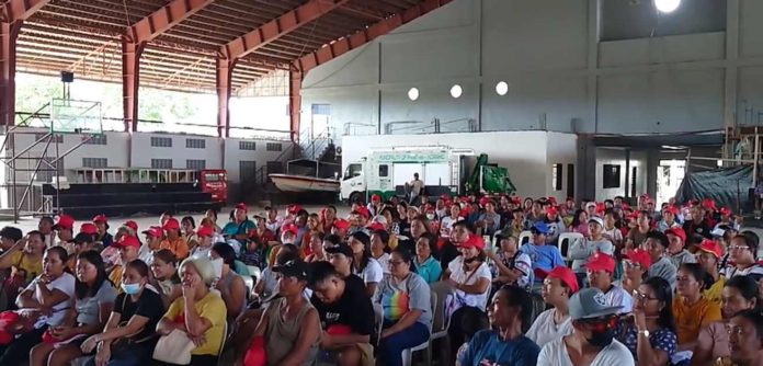 A total of 213 beneficiaries from Panit-an, Capiz attend the Department of Labor and Employment’s Tulong Panghanapbuhay sa Ating Disadvantaged/Displaced Workers (TUPAD) program orientation. SCREENSHOT FROM CONG. HOWARD GUINTU FACEBOOK VIDEO