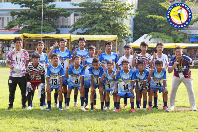 Members of the Barotac Nuevo Central Elementary School represented Western Visayas in the 2024 Palarong Pambansa elementary boys football. PHOTO COURTESY OF PINOY FOOTBALL PH