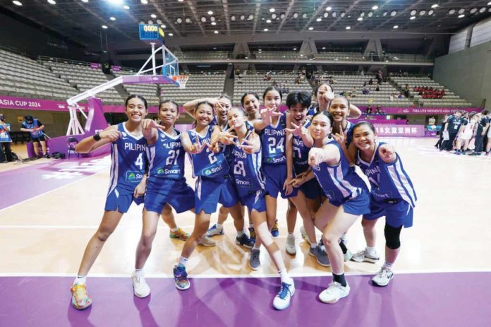 Gilas Pilipinas U-18 girls basketball team. PHOTO COURTESY OF FIBA