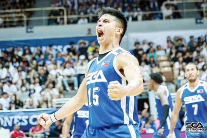 Gilas Pilipinas Youth’s Apl McAndrei Gemao attacks the Indonesian defenders. FIBA PHOTO