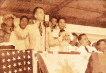 President Manuel L. Quezon delivers a speech on Aug. 25, 1937 during Iloilo’s inauguration as a charter city. Today, Iloilo City celebrates its 87th charter anniversary. (Photo credits: Presidential Museum and Library, Histogravure of Manuel L. Quezon, The Sunday Tribune)