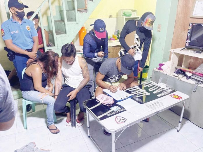 Around P1,734,000 worth of suspected shabu was seized from food vendors Marivic “Madam” Montes and Ray-An Espinosa in a buy-bust operation in Purok Uno Sisi, Barangay Singcang-Airport, Bacolod City on Sunday, August 11. CAESAR DISTRITO/FACEBOOK PHOTO