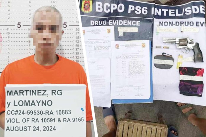 Facing charges for violation of Republic Act 10883 (Anti-Carnapping Law), RG Martinez was arrested on August 24 in Barangay Singcang, Bacolod City. He also yielded suspected shabu and a caliber .38 revolver. DYHB RMN BACOLO PHOTOS