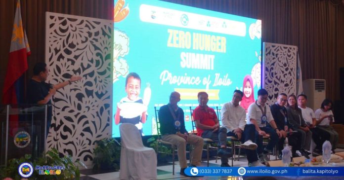 Iloilo’s Gov. Arthur Defensor Jr. addresses participants of the Zero Hunger Summit at Casa Real de Iloilo.