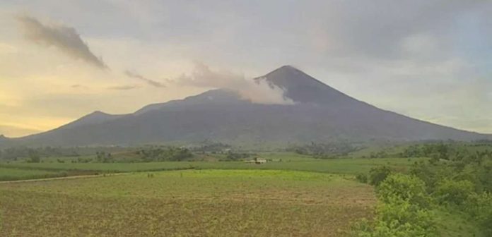 Photo shows the view of the Mount Kanlaon taken from the Philippine Institute of Volcanology and Seismology's observation station in Barangay Mansalanao, La Castellana, Negros Occidental on June 28, 2024. PHIVOLCS PHOTO