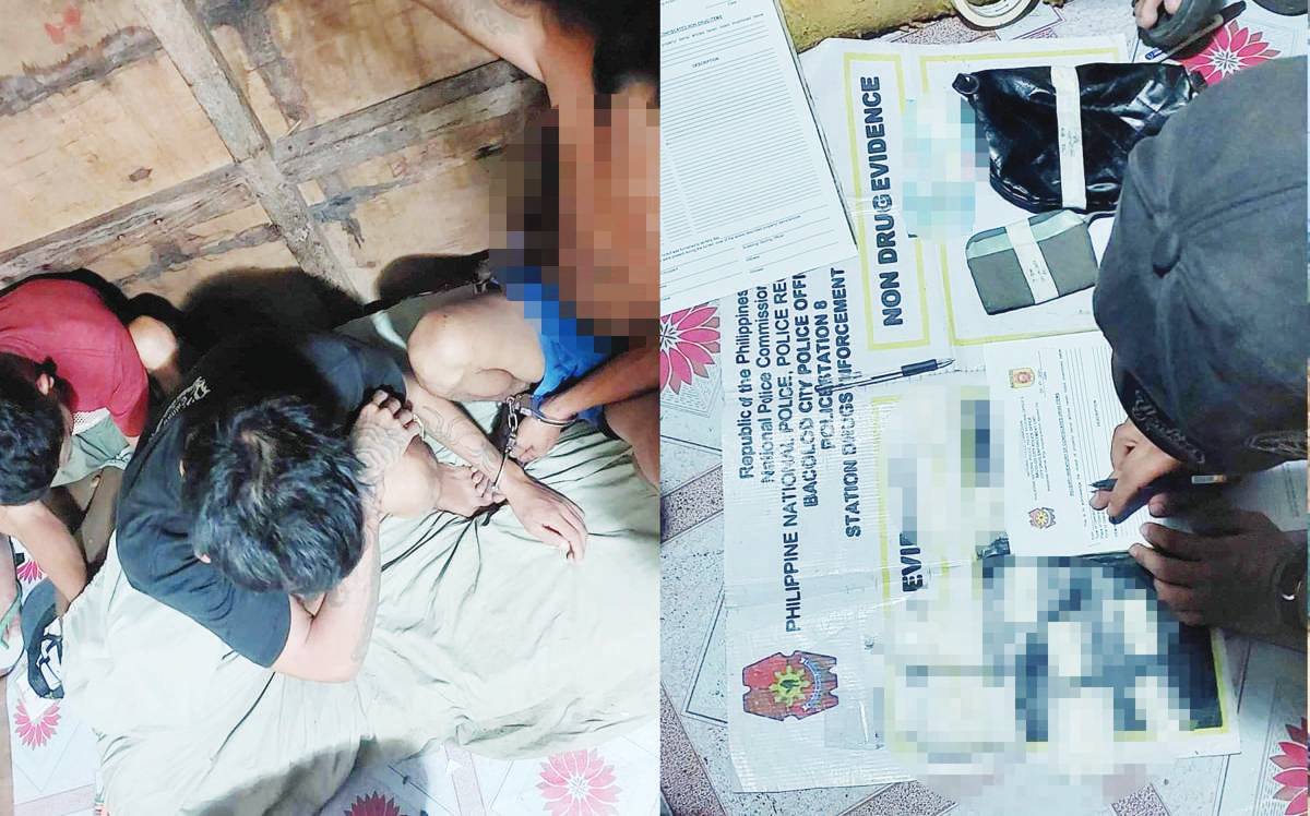 Four high-value targets yielded P2,380,000 worth of suspected shabu in a buy-bust operation in Barangay Mansilingan, Bacolod City on Thursday, Sept. 19, 2024. K5 NEWS FM NEGROS OCCIDENTAL PHOTO