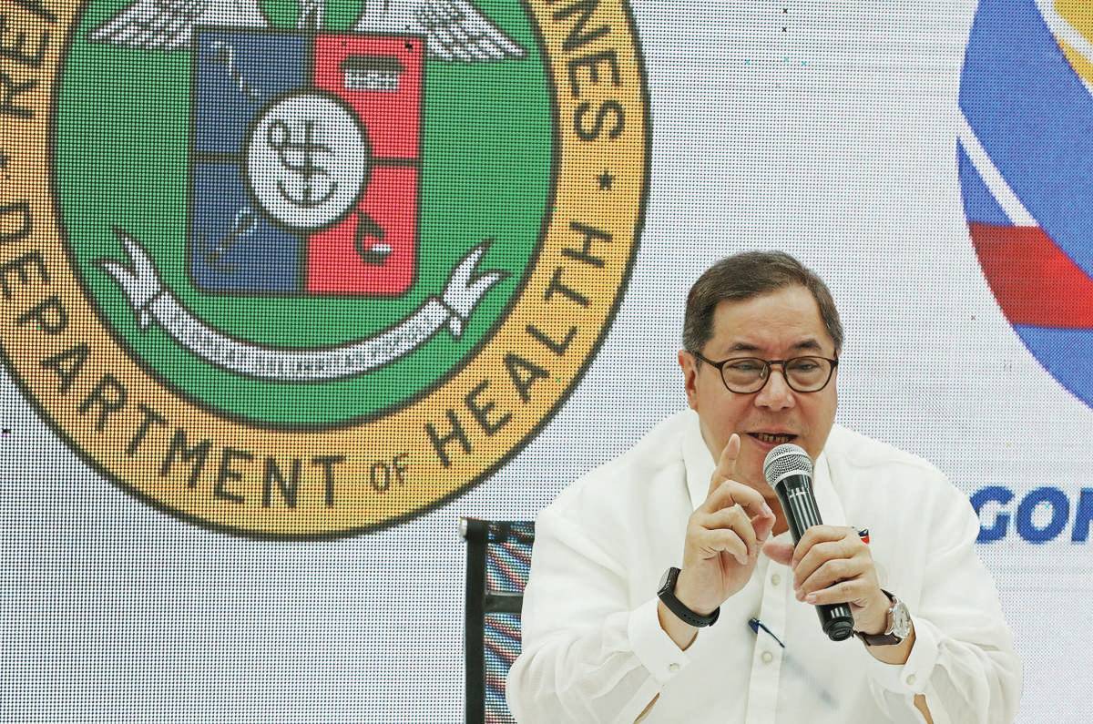 Health Secretary Teodoro Herbosa asks authorities to go after those offering illegal or smuggled mpox vaccines in the country, saying the Food and Drug Administration has yet to approve any vaccine for the disease, which has so far infected 18 patients since August. RICHARD A. REYES, PHILIPPINE DAILY INQUIRER