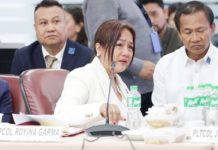 Former police colonel Royina Garma answers questions from lawmakers during the fifth quad-committee hearing held on September 12, 2024. PHOTO FROM THE HOUSE OF REPRESENTATIVES