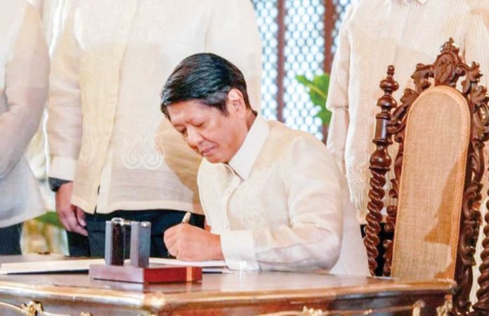 “No more backdoors, no more shortcuts, and certainly, no more turning a blind eye in the Bagong Pilipinas,” says President Ferdinand Marcos Jr. upon signing the Anti-Agricultural Economic Sabotage Act. PCO