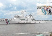 The BRP Teresa Magbanua docks at Puerto Princesa City, provincial capital of Palawan, after five months of patrolling Escoda (Sabina) Shoal, with some of its dehydrated crew members given medical attention upon the vessel’s return. Philippine Daily Inquirer, Frances Mangosing and Philippine Coast Guard