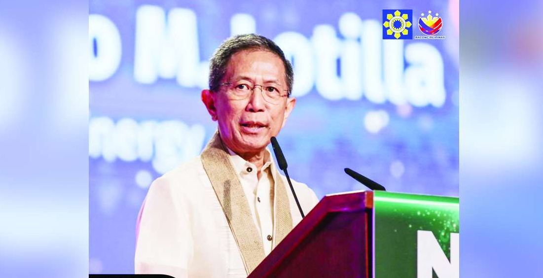 Department of Energy Secretary Raphael Lotilla says the Marcos administration’s policy to open up the renewable energy (RE) sector to full foreign ownership has boosted the investment interest for RE technologies in the country. DOE PHOTO