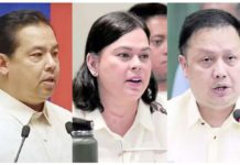 Vice President Sara Duterte-Carpio (center) said in a video message that the government budget is merely controlled by House Speaker Martin Romualdez (left) and appropriations committee chairperson Cong. Elizaldy Co.