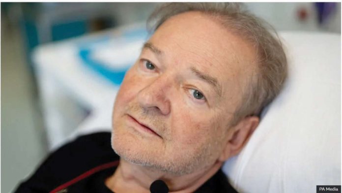 Janusz Racz, 67, is the first United Kingdom participant testing a vaccine made by German biotechnology company BioNTech for lung cancer. PA MEDIA