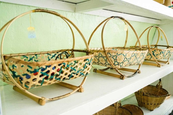 Hand crafted bamboo weaved products. Photo courtesy of Municipality of Cauayan, Negros Occidental/Facebook.