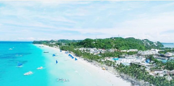 The world-famous Boracay Island in Malay, Aklan welcomes 159,826 tourists from August 1 to 31 this year, according to the Malay Tourism Office. PHOTO COURTESY OF DOT WESTERN VISAYAS