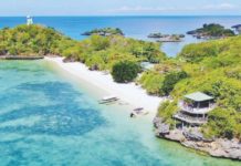 Taklong Island National Marine Reserve, located in barangays Lapaz and San Roque in Nueva Valencia, Guimaras, is one of the marine protected areas in the Philippines. TAKLONG ISLAND NATIONAL MARINE RESERVE – TINMR/FACEBOOK PHOTO