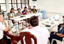 Iloilo Schools Division Superintendent Ernesto Servillon Jr. holds a meet with representatives from the Philippine National Police and Philippine Drug Enforcement Agency on how to strengthen the anti-drug campaign in public schools. PHOTO FROM DEPED ILOILO