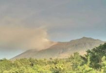 Mount Kanlaon has been exhibiting increased unrest, with 288 volcano-tectonic earthquakes recorded since 8 p.m. on September 9. Photo shows the active degassing from Kanlaon’s summit crater around 5:30 a.m. on Tuesday, Sept. 10, 2024. CANLAON CITY OBSERVATION STATION PHOTO