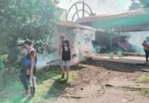 Personnel of the Talisay City Health Office conduct clean-up drive and fogging operation in Barangay Concepcion, Talisay City, Negros Occidental. TALISAY CITY HEALTH OFFICE PHOTO