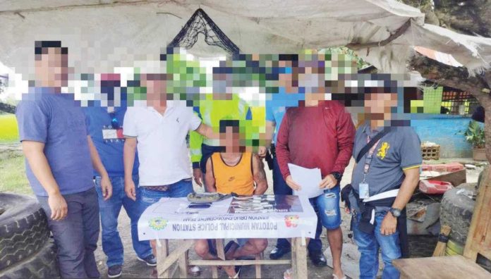 Police nabbed a high-value drug suspect in a buy-bust operation in Barangay Igang, Pototan, Iloilo. P442,000 worth of suspected shabu was seized. POTOTAN MPS PHOTO