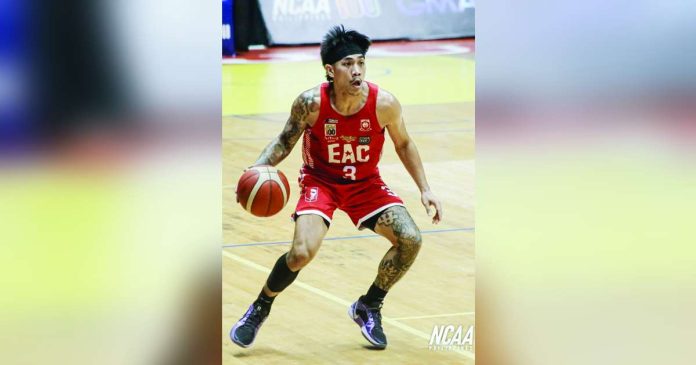 King Gurtiza finished the match with 21 points, including five three-point conversions, to go with five rebounds, five assists, and one steal. PHOTO COURTESY OF NCAA/GMA SPORTS