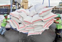 The Department of Agriculture says 296,350 metric tons of rice imports arrived in the country in August this year. PHOTO COURTESY OF ABS-CBN NEWS