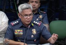 Former Mandaluyong police chief Hector Grijaldo. Screengrab/Senate of the Philippines