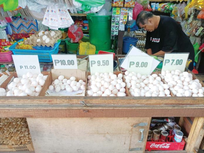 Due to rising demand as the holiday season approaches, the prices of eggs like these being sold at the Iloilo Central Market are projected further increase. Eggs are used in cakes and other pastries. AJ PALCULLO/PN