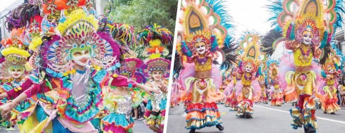 Seven barangays will vie for the P1-million grand prize in the street and arena dance competition, the highlight of the 45th MassKara Festival, on Sunday, Oct. 27. Last year’s champion, Barangay Granada, is aiming for its second grand slam title this year. JHUNDEL BALDONAZA ASUNAN PHOTOS