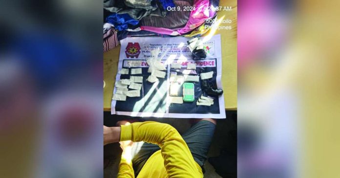 A high-value drug suspect was caught with around P3,060,000 worth of suspected shabu and caliber .38 revolver in an anti-illegal drug operation on Oct. 9, 2024 in Barangay Bakhaw, Mandurriao, Iloilo City. ICPO PHOTO