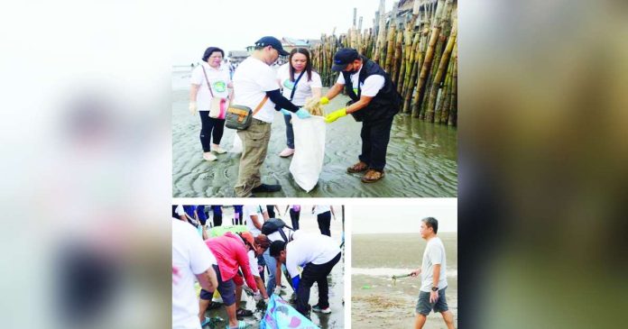 Regional Executive Director Raul Lorilla (extreme right, top photo) of the Department of Environment and Natural Resources in Western Visayas led the International Coastal Cleanup on September 21, 2024. Assisting him were Assistant Regional Director for Technical Services Edgardo Rostata (2nd from left, top photo) and Finance Chief Amellee Sardia (center, top photo). Atty. Ramar Niel Pascua, the Environmental Management Bureau regional director (lower right photo) also led the EMB contingent. Many youths also joined this year’s International Coastal Cleanup. DENR-6 PHOTOS