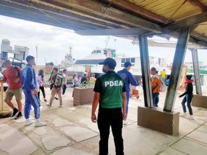 Personnel of the Philippine Drug Enforcement Agency Region 6’s Seaport Interdiction Unit in Negros Occidental conducted K9 inspections and passenger profiling activities at the Bredco Port in Bacolod City on Tuesday, Oct. 29, 2024. PDEA REGION 6 PHOTO