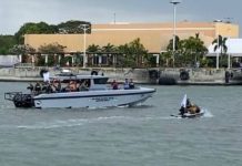 The Regional Maritime Unit 6 deployed its High Speed Tactical Watercraft 39 and Jet Ski as part of the Fluvial Parade on January 26, 2024 held at Iloilo River, Muelle Loney, Iloilo City, as part of the celebration for the Dinagyang Festival 2024. Photo courtesy of the Regional Maritime Unit 6