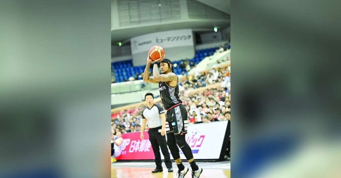 Bobby Ray Parks Jr. made only three of his 10 field goal attempts to finish with seven markers to go with four rebounds, two assists, and a steal. PHOTO COURTESY OF OSAKA EVESSA