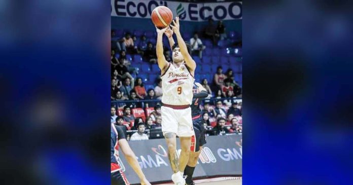 Negrense Shawn Orgo of University of Perpetual Help Altas goes for a layup. PHOTO COURTESY OF NCAA/GMA SPORTS