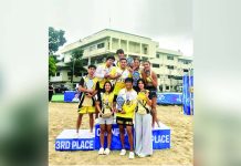 Members of the University of Santo Tomas Tiger Sands men and women teams. PHOTO COURTESY OF UST GOLDEN SQUAD