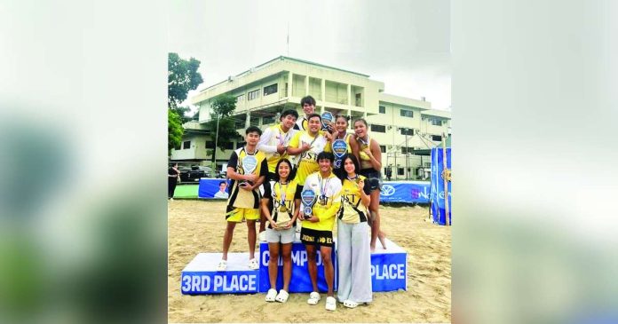 Members of the University of Santo Tomas Tiger Sands men and women teams. PHOTO COURTESY OF UST GOLDEN SQUAD