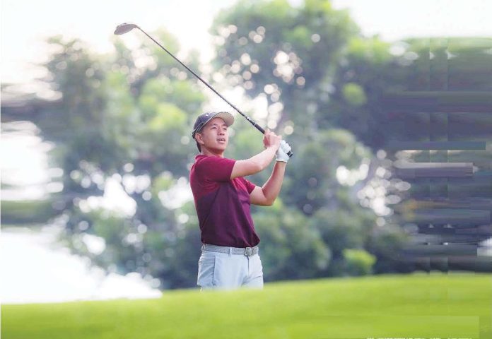 Fidel Concepcion, despite a setback on the ninth, rallied with four more birdies on the back nine, finishing with a near-perfect round of 34-30. ICTSI PHOTO