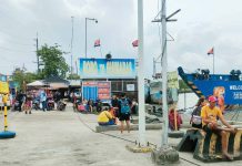 Private vehicles and trucks bound for Guimaras were stranded at the roll-on/roll-off port in Iloilo City after the Philippine Coast Guard suspended all maritime operations on Wednesday, Oct. 23, 2024, due to Tropical Storm Kristine. AJ PALCULLO/PN