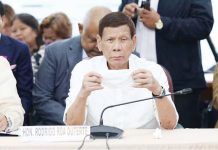 Former President Rodrigo Duterte admitted that his excess campaign funds were used for the reward system of police officers during his administration’s brutal war on drugs. Photo from the House of Representatives Media Bureau