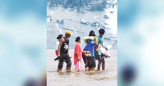 Climate change, which reveals itself through rising temperatures, increasing sea levels, more intense droughts and stronger typhoons, will significantly threaten the economy. COMPOSITE IMAGE FROM INQUIRER FILE PHOTOS