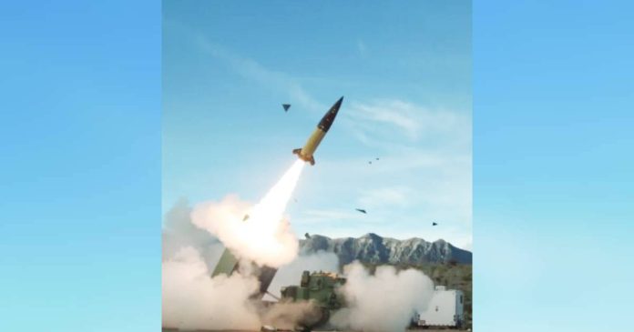 An Army Tactical Missile System is tested White Sands Missile Range. Army Tactical Missile Systems (ATACMS) can reach up to 300km and are tough to intercept due to their high speed. WHITE SANDS MISSILE RANGE