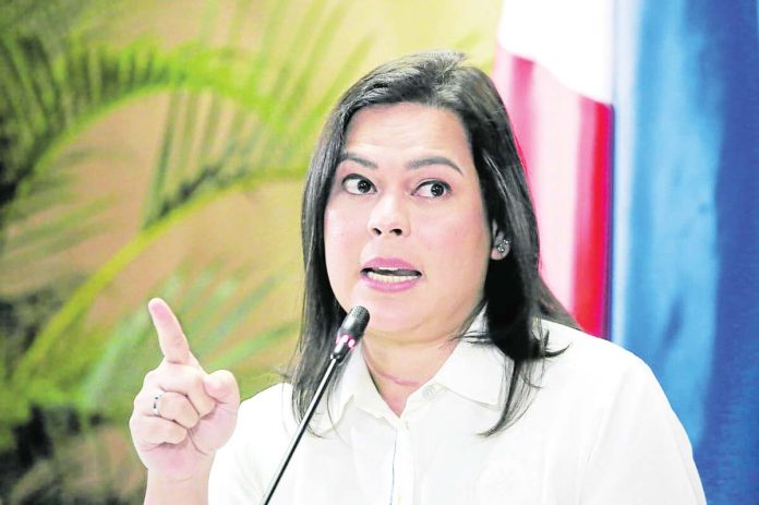 Vice President Sara Duterte-Carpio says it will just be a waste of time attending the House of Representatives’ good government and public accountability panel inquiry on the budget use of her office and the Department of Education. INQUIRER PHOTO/LYN RILLON