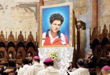 Cardinals and bishops attended the beatification ceremony of Carlo Acutis in 2020. GETTY IMAGES