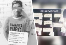 Police caught alias “Ma-oy”, an alleged “bodegero” of illegal drugs, in a raid in Barangay Balabag, Pavia, Iloilo. Operatives of the Pavia Municipal Police Station seized P1.4 million worth of suspected shabu. PAVIA MUNICIPAL POLICE STATION PHOTOS